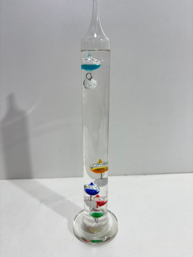 Termómetro Galileo de Cristal Multicolor