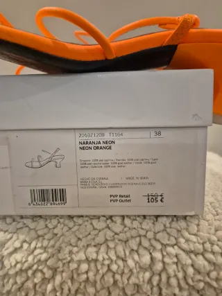 Sandalias Bimba y Lola neón naranja T38