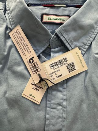 Camisa El Ganso Hombre XL Azul sin estrenar