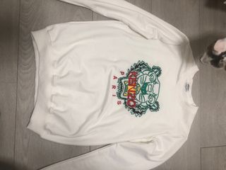 Sudadera Kenzo Tiger Paris Blanca Original