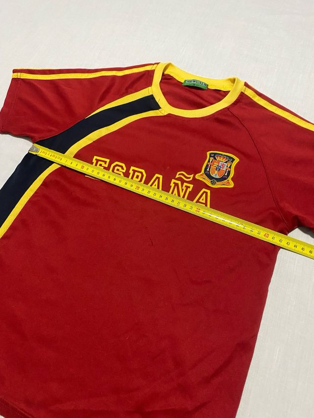 Lote 3 Camisetas; Málaga CF y España Talla 10-12