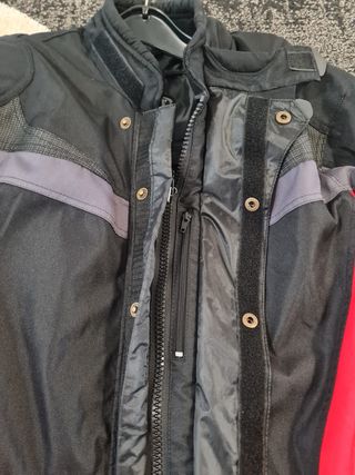 Traje Moto Carretera Negro/Rojo