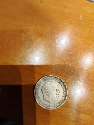 Moneda 5 Pesetas España 1957 Franco