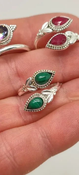 Lote 3 Anillos Plata Ajustables