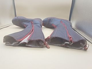 Botas de cuero con cremallera