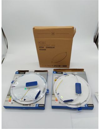 M Ledme - Pack 2, Downlight LED 220mm 20W, 2000 lú