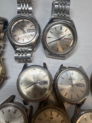 VENDIDO Lote 17 Relojes Seiko Automáticos