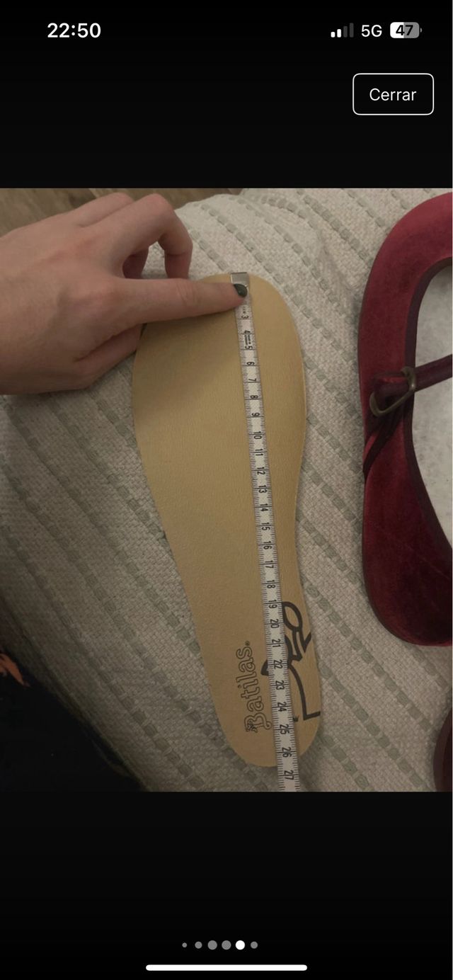 Bailarinas Batilas Burdeos Terciopelo nuevas 