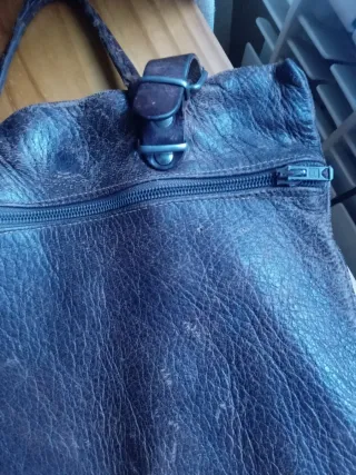 Mochila de piel marrón