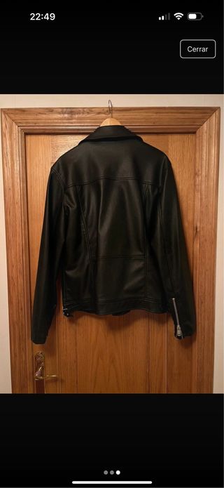 Cazadora Biker Negra