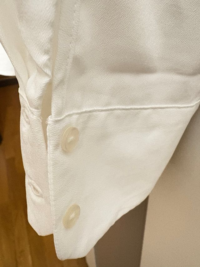 Camisa fluida blanca Mango