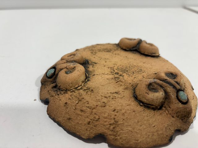 Cenicero Barro Artesanal Pintado a Mano