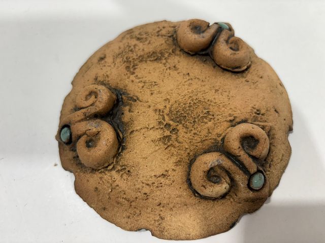 Cenicero Barro Artesanal Pintado a Mano