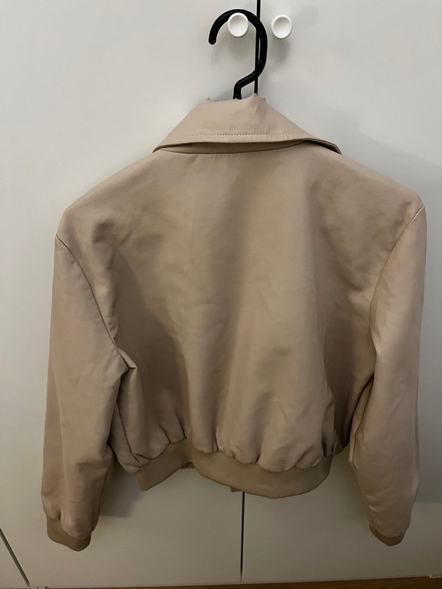 Chaqueta bomber Studio F beige