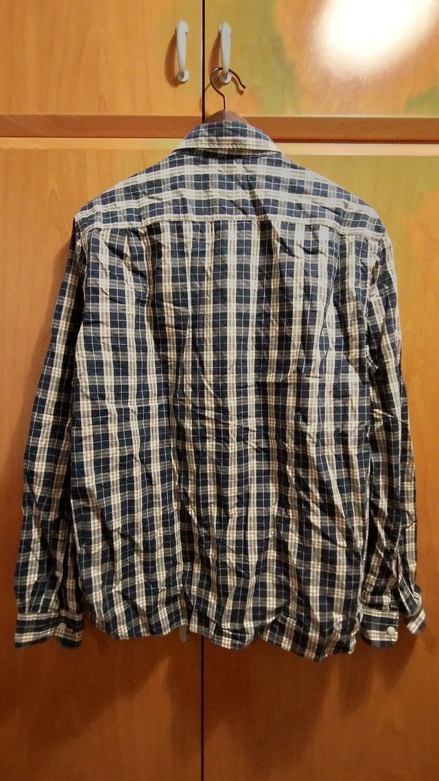 Camisa de manga larga a cuadros CyA talla M