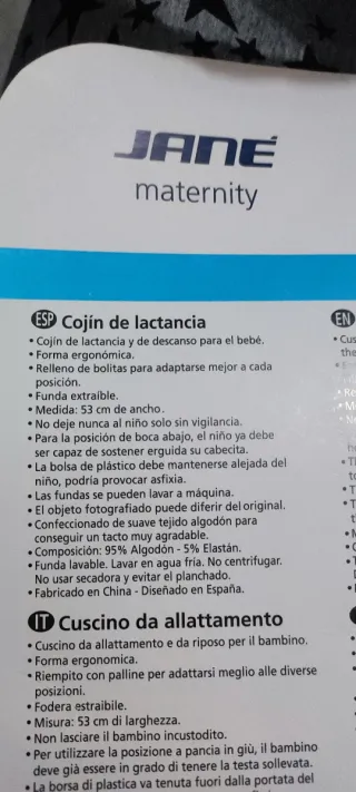 Cojín de lactancia Kids Zone JANE