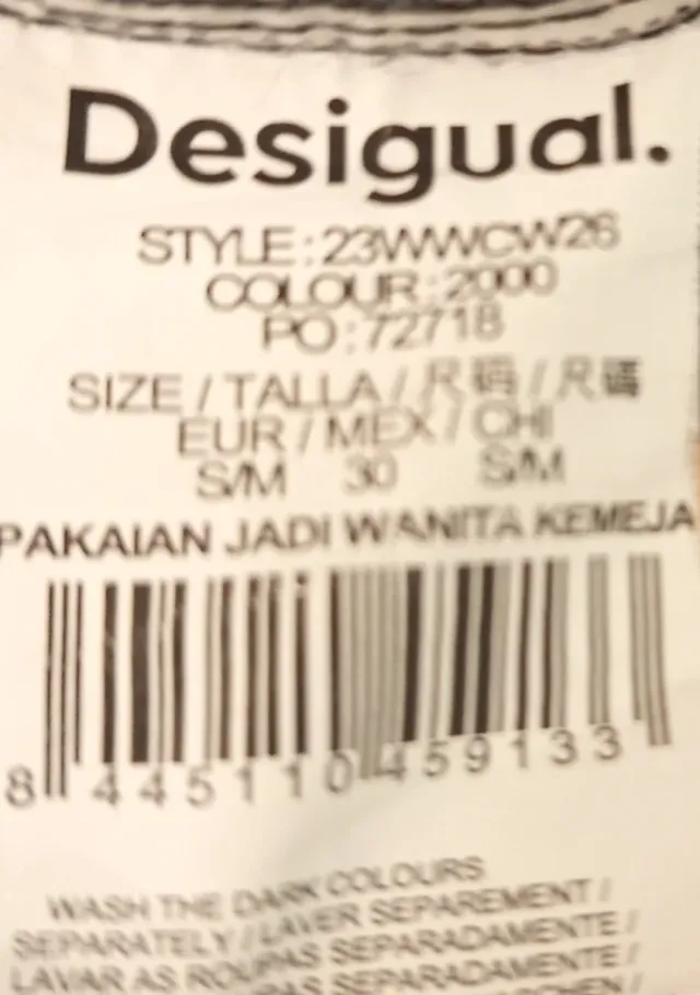 Camisa Desigual cuadros talla L