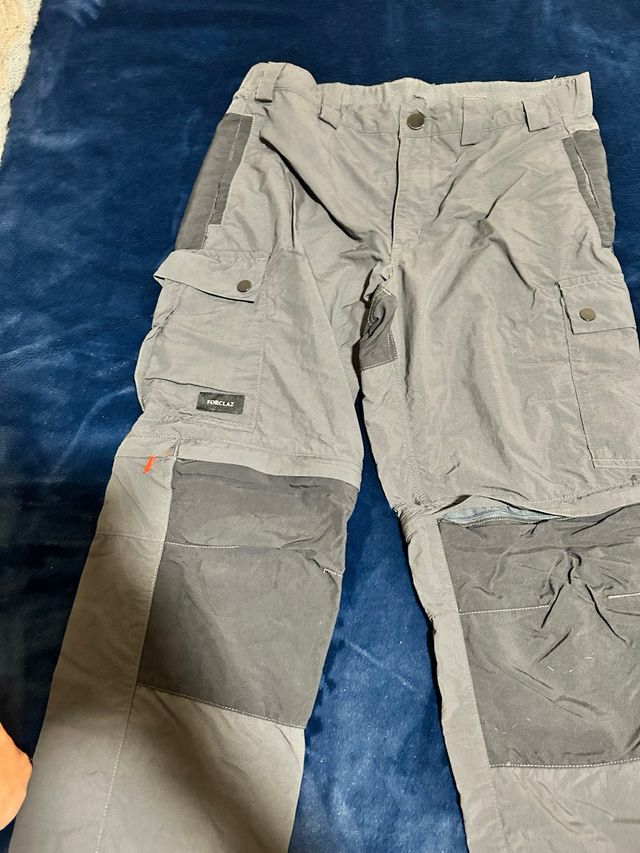 Pantalones Decathlon convertibles gris