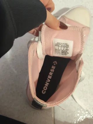 Converse plataforma rosas