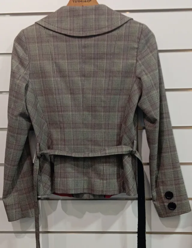 Chaqueta vintage de cuadros