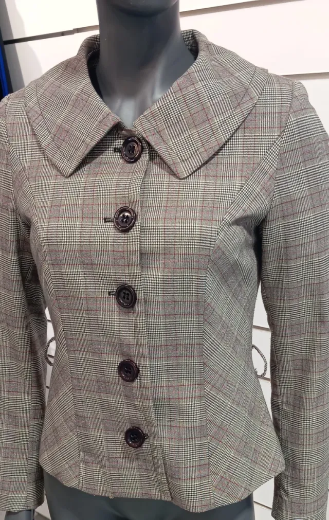 Chaqueta vintage de cuadros