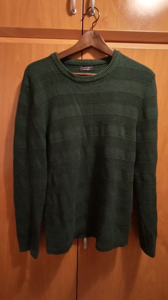 Jersey ZARA MAN verde talla M