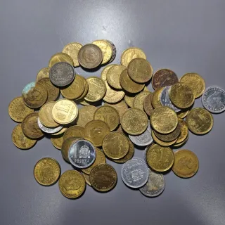 Lote 70 monedas 1 Peseta España
