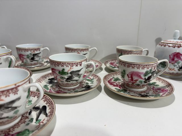 Juego de café de porcelana china