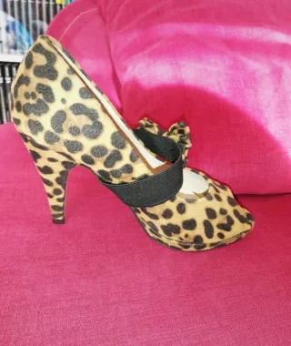 Zapatos de tacón leopardo Talla 38