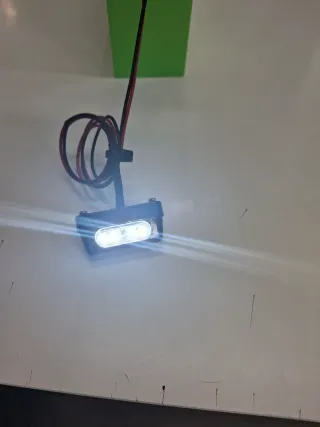 Piloto matrícula para moto custom