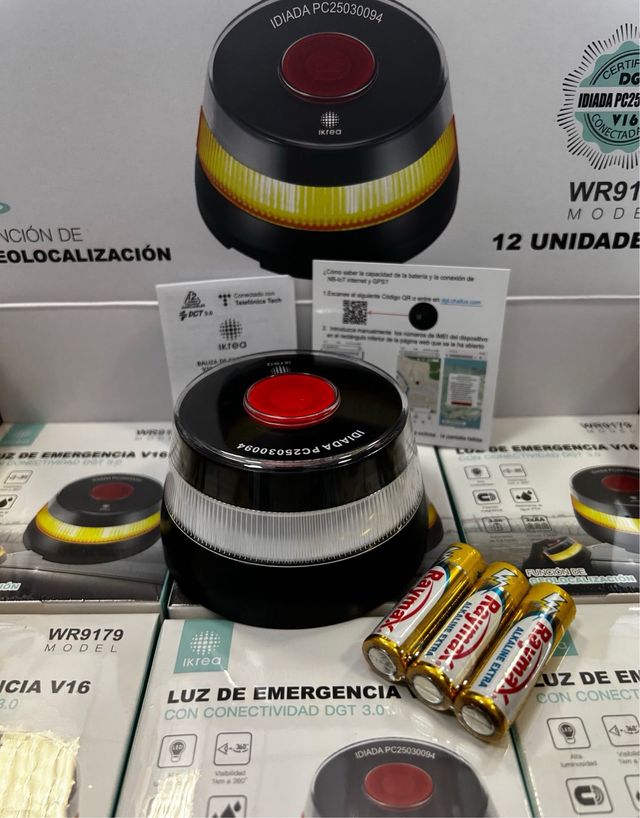 Pack 3 Balizas V16 Homologadas y Geolocalizadas