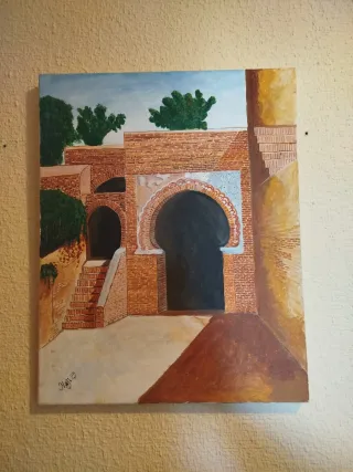 Cuadro Pintura Arquitectura Andalucía