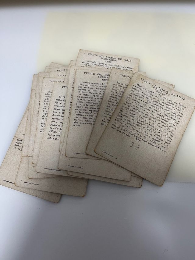 Colección 36 cromos 20.000 Leguas Viaje Submarino