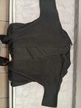 Chaleco negro tejido talla S