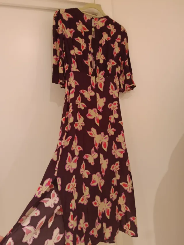 Vestido Mango Mariposa Talla M