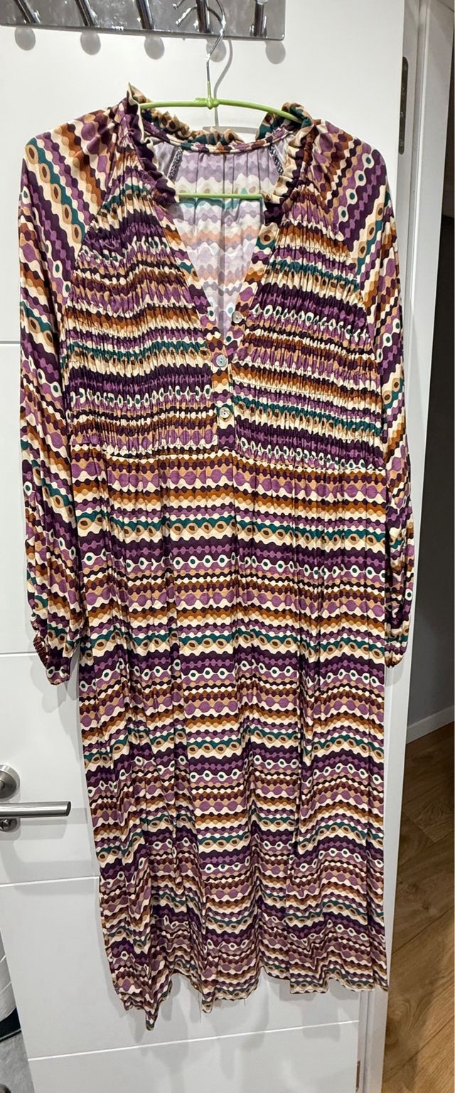 Vestido Boho Multicolor Talla Única