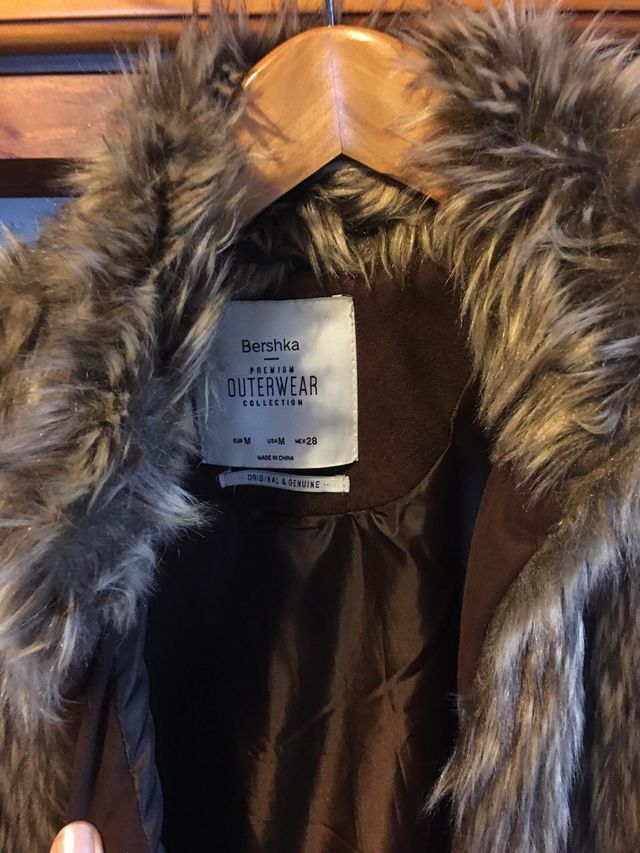 Chaleco pelo Bershka talla única