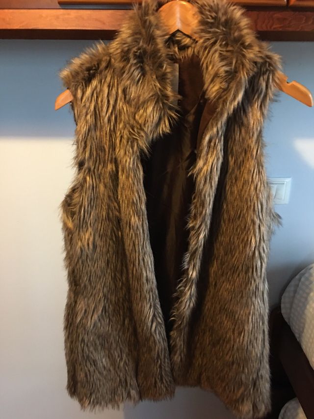 Chaleco pelo Bershka talla única