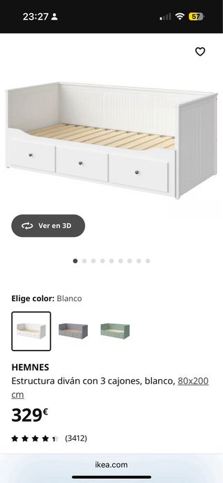 Cama IKEA Hemnes con cajones