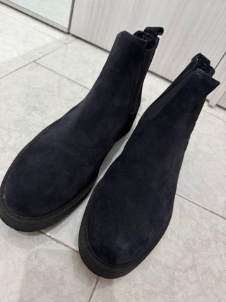 Stivali classici in camoscio blu