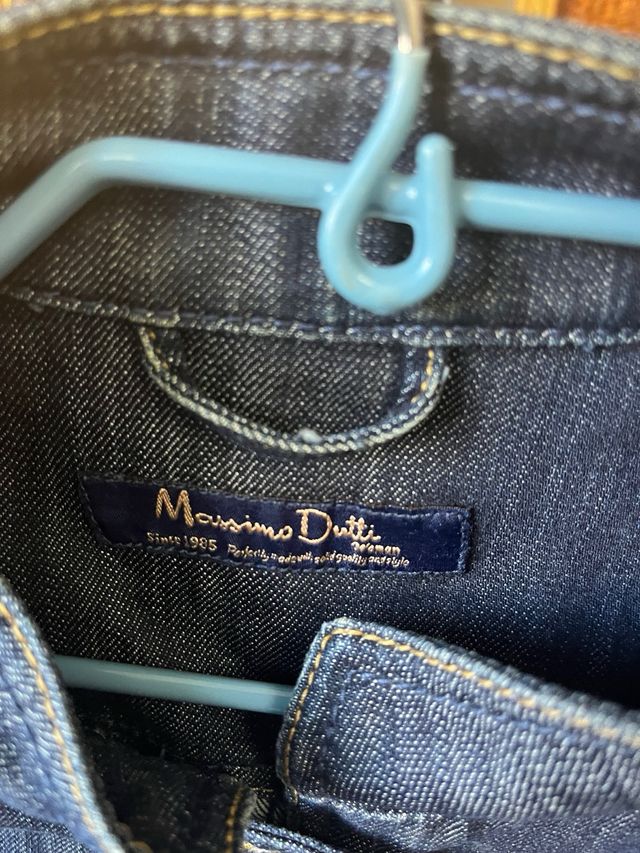 Chaqueta Vaquera Massimo Dutti Azul