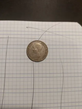 Moneda 50 cent Alfonso XIII 1892