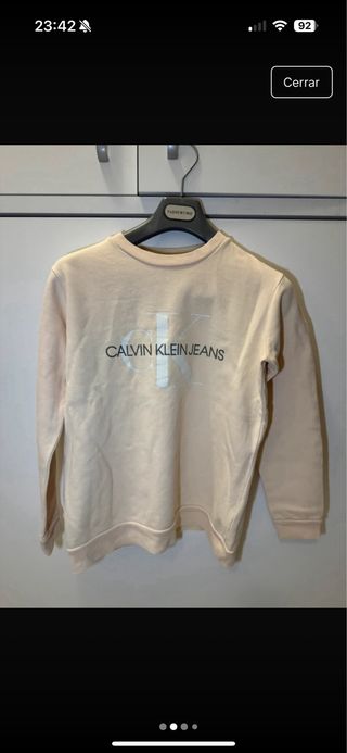 Sudadera Calvin Klein Jeans Rosa Palo