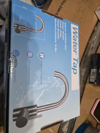 Grifo de agua Walter Tap Níquel Cepillado