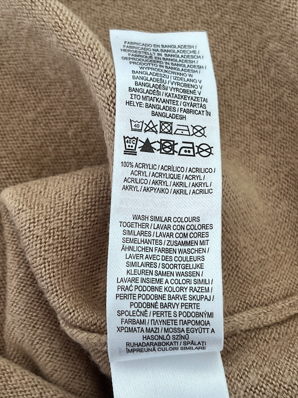 jersey fino marron camel de primark