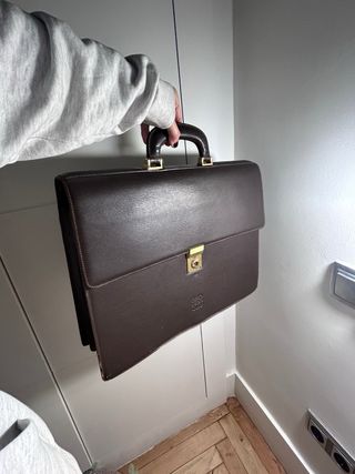 Maletín Loewe Piel Marrón