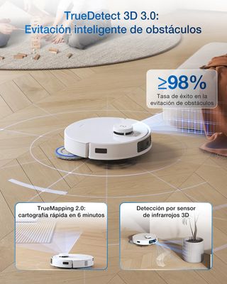 ECOVACS DEEBOT T30C Pro Omni , Robot Aspirador con Fregado Automático,12800Pa,REACONDICIONADO, señales de uso