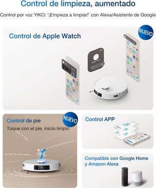 ECOVACS DEEBOT T30C Pro Omni , Robot Aspirador con Fregado Automático,12800Pa,REACONDICIONADO, señales de uso