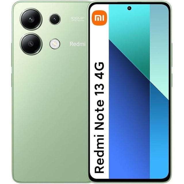 Smartphone Xiaomi Redmi Note 13 4G, 8 GB+256 GB, (verde menta), smartphone, marche minimali RICONDIZIONATE