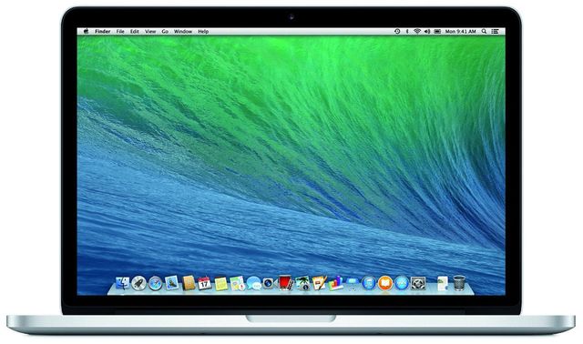 MacBook Pro (Retina, 13", metà 2014) Grado B Core i5 4278U SSD da 8 GB 128 GB, ricondizionato, marche minime